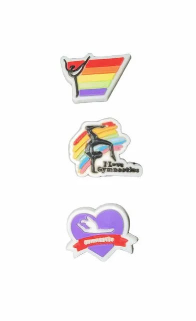 Gymnastics Shoe Charms Set Of 3