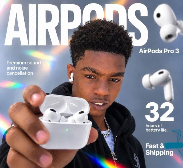 AirPods Pro 3 – Wireless Earbuds with Noise Cancellation & USB-C Charging Case