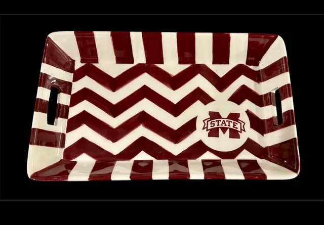 Cabells Mississippi State University Ceramic Handled Serving Tray