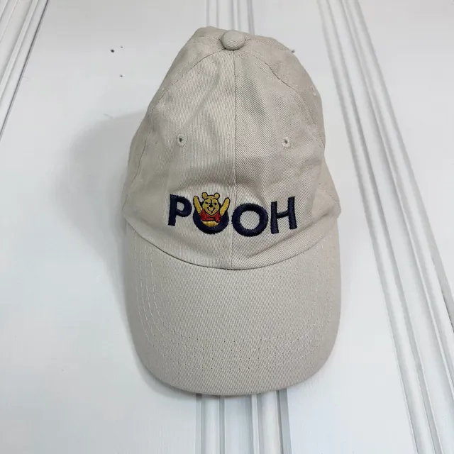 Disney Winnie the Pooh Embroidered Beige Baseball Cap Hat