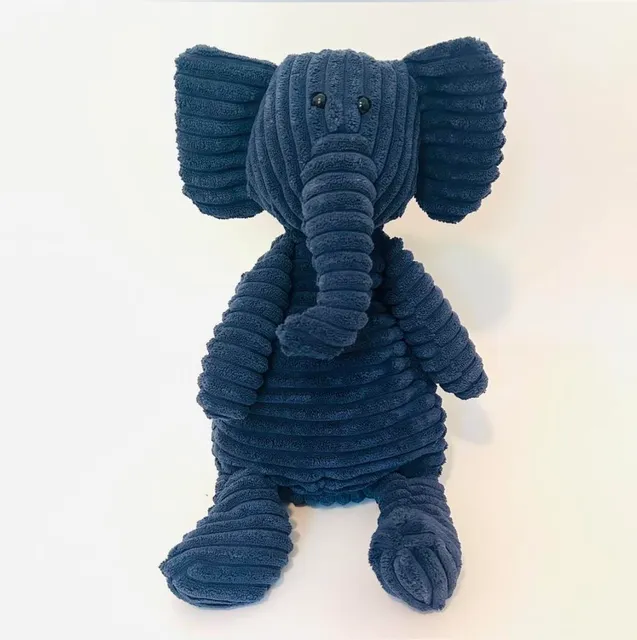 Jellycat Corduroy Blue Elephant Stuffed Animal Plush