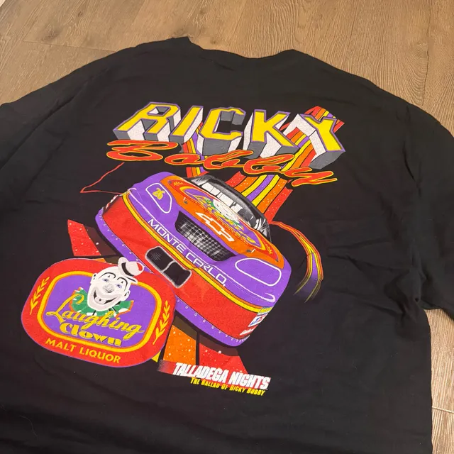 Chase Authentics Talladega Nights Ricky Bobby T-Shirt Size 2XL Black