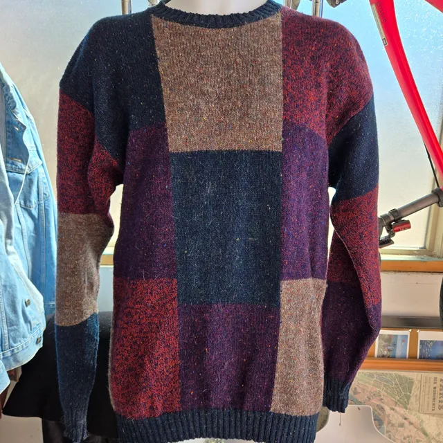 Vintage Orvis Multicolored Pullover Knitted Sweater
