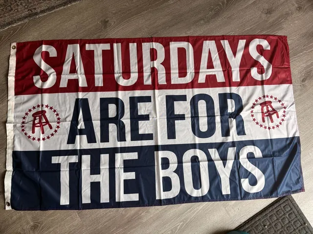 Saturdays Are For The Boys Flag Barstool Sports 3’ x 5’ Wall Banner Tailgate Decor