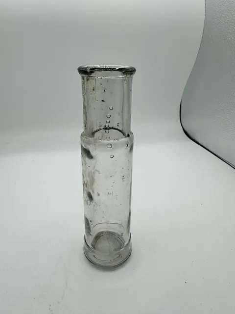 Vintage Clear Glass Laboratory Chemistry Cylinder Tube Vessel