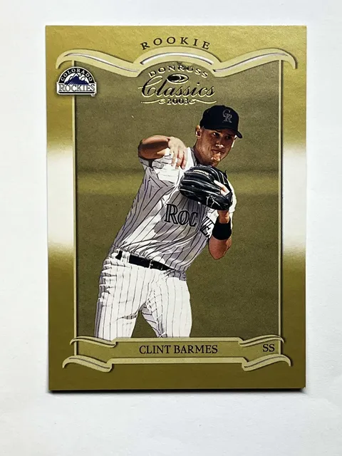 2003 Donruss Classics Rookie Clint Barmes #190 Gold /1500 Colorado Rockies