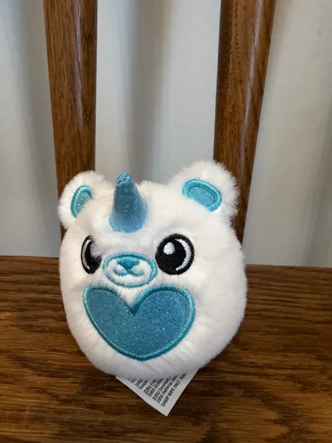 ZURU Rainbocorns Plush Stuffed Animal Toy White Blue Unicorn