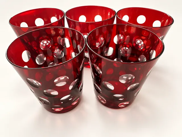 Rotter Glas Aufsteiger Ruby Red Tumbler Set of 5