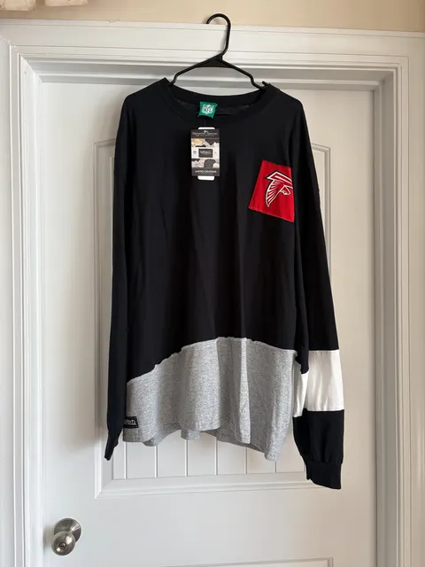 NWT Refried Apparel Atlanta Falcons Long Sleeve T-Shirt Size 3XL