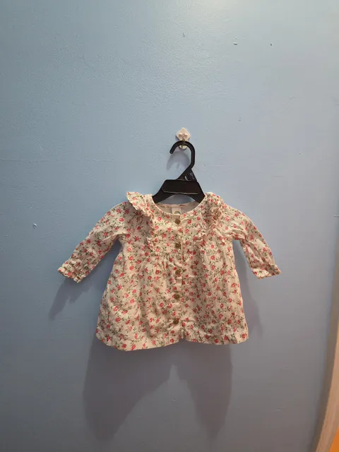 Little Me Floral Ruffle Top Size 6M