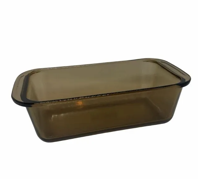 Pyrex Amber Glass Loaf Dish Baking Pan 308