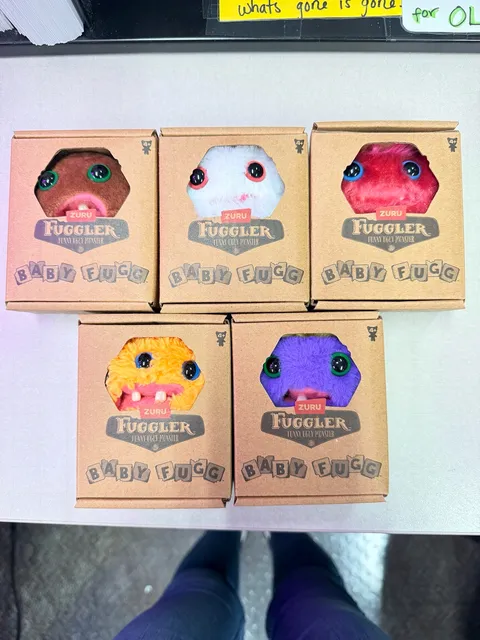 Zuru Fugglers Baby Fugg Set of 5 Plush Monster Figures New