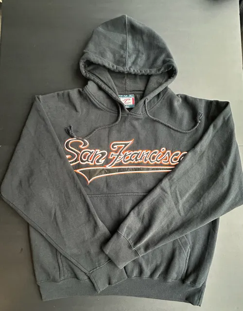 Toomby Athletic San Francisco Hoodie Black Orange Size Small
