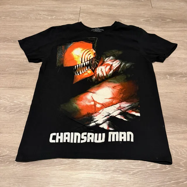 Chainsaw Man Graphic T-Shirt Size M Black