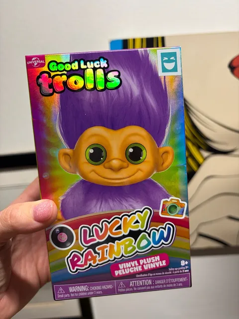 Good Luck Trolls Lucky Rainbow Vinyl Plush Mystery Box
