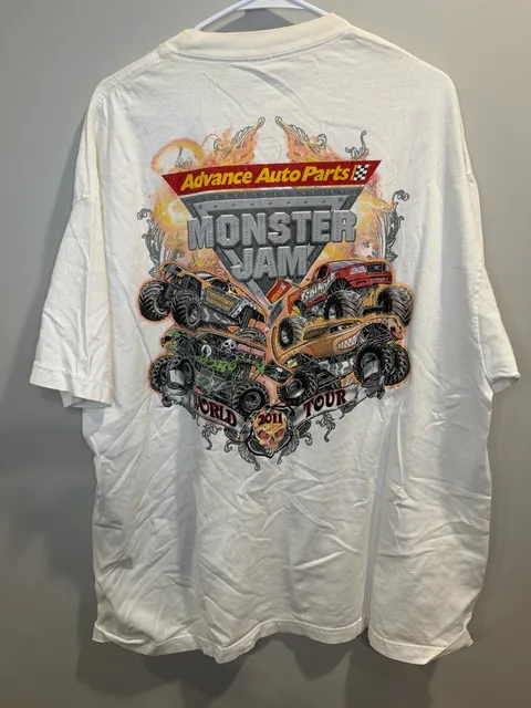 Monster Jam 2011 World Tour Graphic T-Shirt White