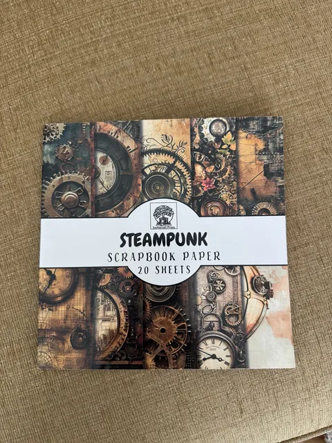 Somerset Press Steampunk Scrapbook Paper 20 Sheets