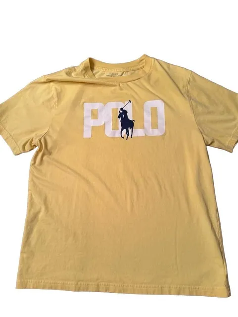 Polo Ralph Lauren Logo Graphic T-Shirt Yellow h1604