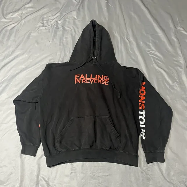 Falling in Reverse Hoodie Size 3XL Black Monster Tour Band Merch