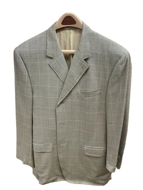 Canali Proposta Blazer Size 58R Houndstooth Wool Sport Coat