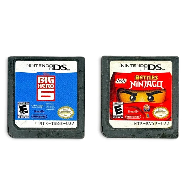 Nintendo DS Lot Big Hero 6 And Lego Battles Ninjago Cartridges Tested Working 