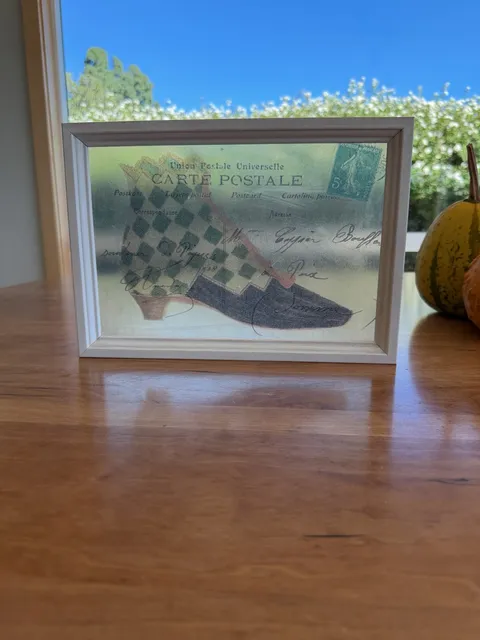 Hardenbrook Studio Maine Framed Carte Postale Glass Panel Print Art