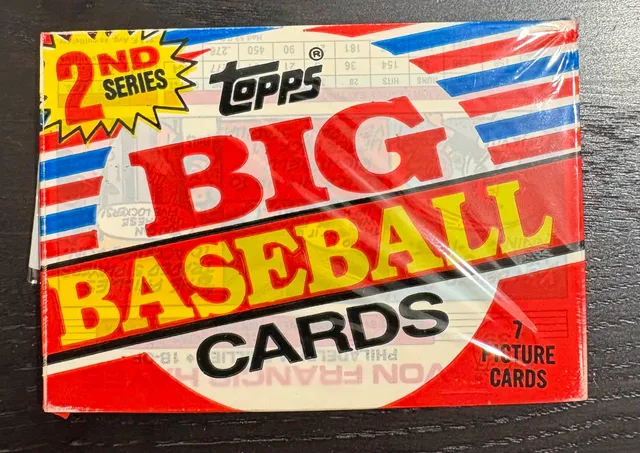 1988 Topps Big Baseball Cards 2nd Series Wax Pack Sealed