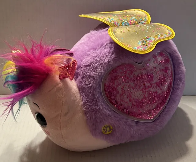 Zuru Sparkle Girlz Snail Plush Purple Pink Interactive Toy