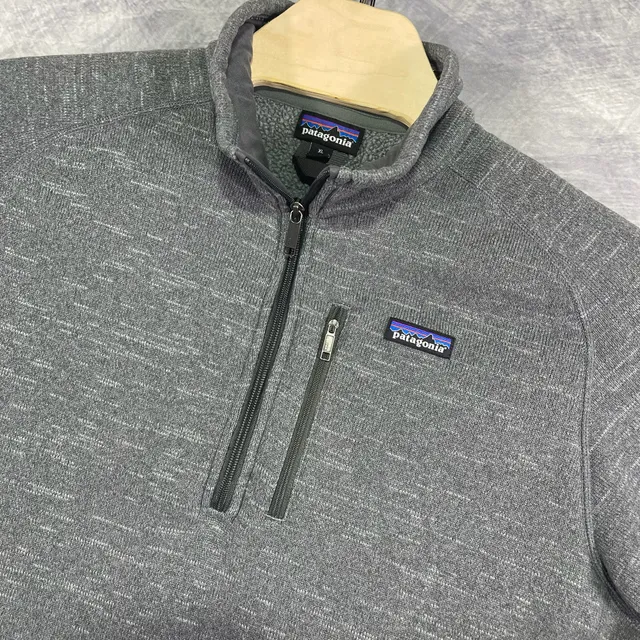 Patagonia Better Sweater Fleece Quarter Zip Size XL Gray