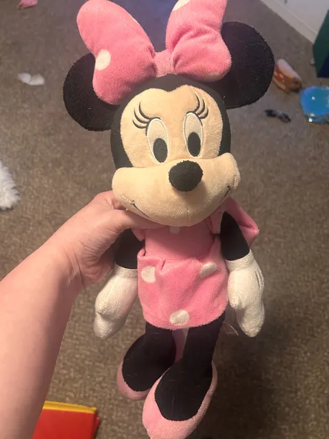 Disney Minnie Mouse Pink Dress Plush Stuffed Animal Toy