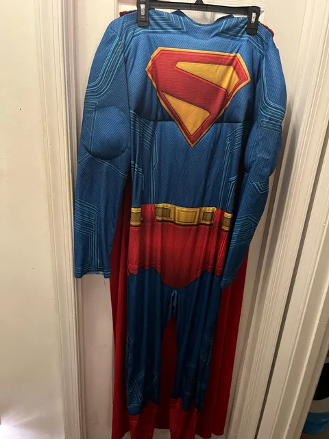 Superman Costume Large Mens