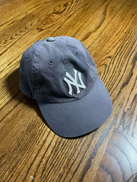 '47 Vintage Discolored New York Yankees Adjustable Hat Gray (as is)