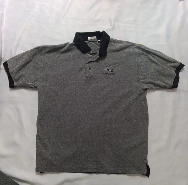 Walt Disney World 2000 Polo Shirt Size M Gray Black