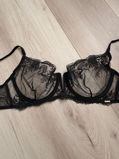 Bluebella Lace Demi Bra Size 42C Black