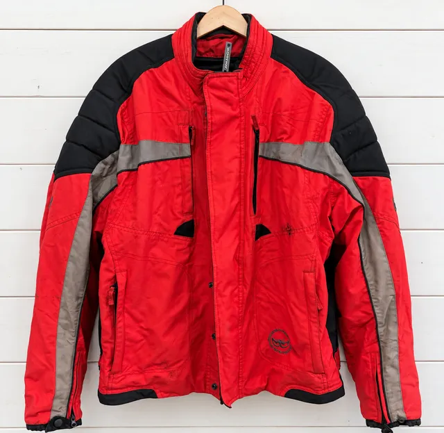 MotoGP Riding Jacket Size 2XL Red Black Motorcycle Touring Coat