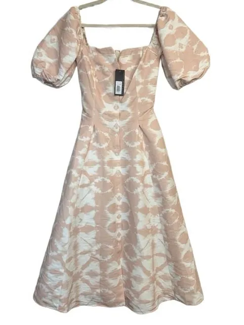 Sachin & Babi Shannon Dress Pink Shibori New With Tags