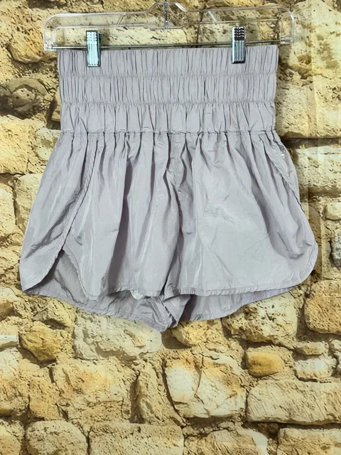 Free People Movement Shorts Size XS Purple Athletic Smocked High Rise