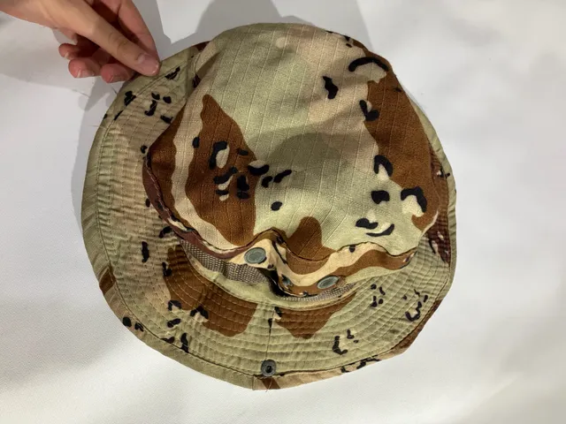 Vintage Desert Camo Boonie Hat Desert Chocolate Chip Camouflage Cap L