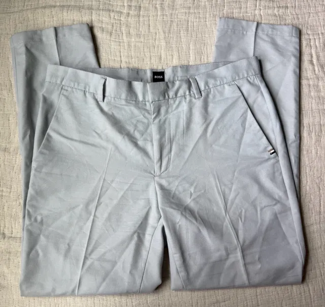 Hugo Boss Kaito Slim Fit Size 34R Gray Pants