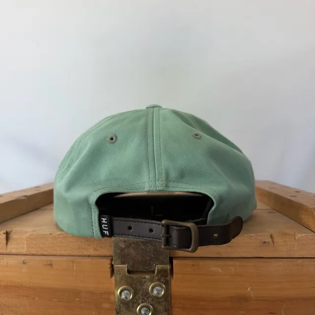 Rare HUF Mint Green Leather Toggle Hat - OSFM