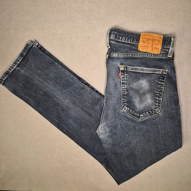 Levi's 514 Dark wash Straight Leg Blue Demin Jeans Size mens 36x32