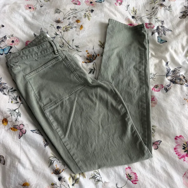 J.Jill Pants Size 8 Olive Green Cotton Spandex Utility Cargo