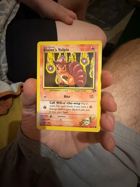 Pokemon Blaine's Vulpix 66/132 Gym Challenge Trading Card