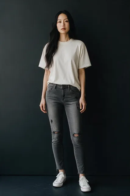 AG Jeans The Legging Ankle Super Skinny Jeans Size 29R Gray Distressed