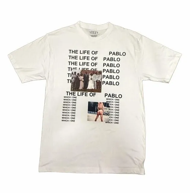 Yeezy The Life Of Pablo Graphic T-Shirt Large White