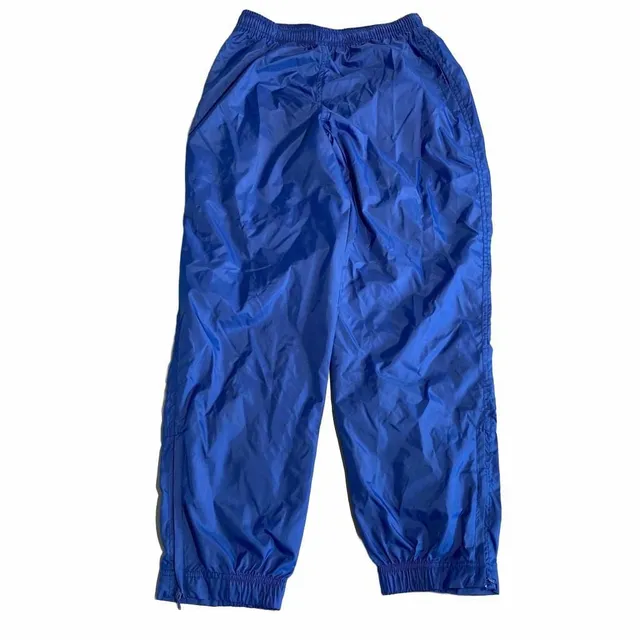 Nike Track Pants Size L Blue Nylon Vintage Windbreaker Joggers