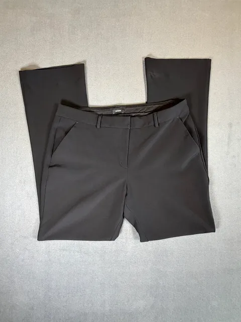 Express Editor Bootcut Dress Pants Black Mid Rise Size 14R Office Workwear
