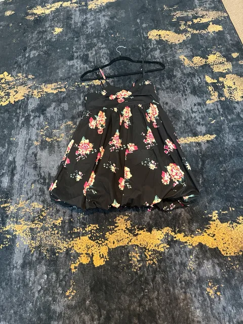 Rue21 Floral Bubble Dress Size S Black