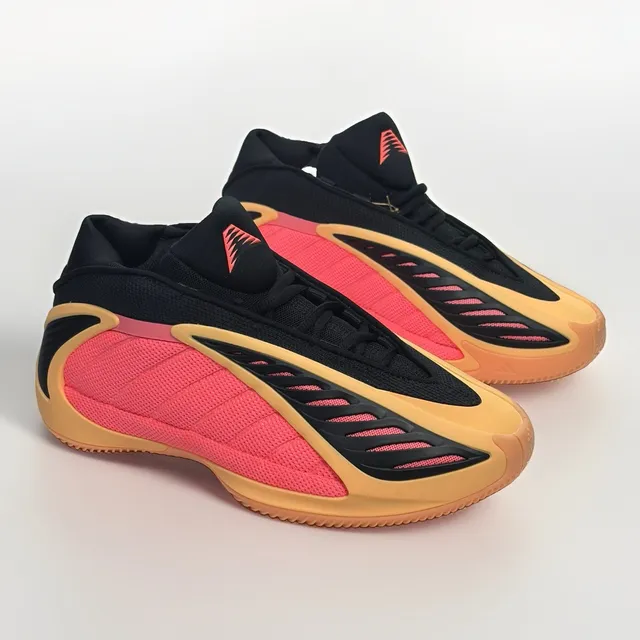 adidas Anthony Edwards 2 JS3515 With Love 5.5Y Acid Orange Black AE2 New
