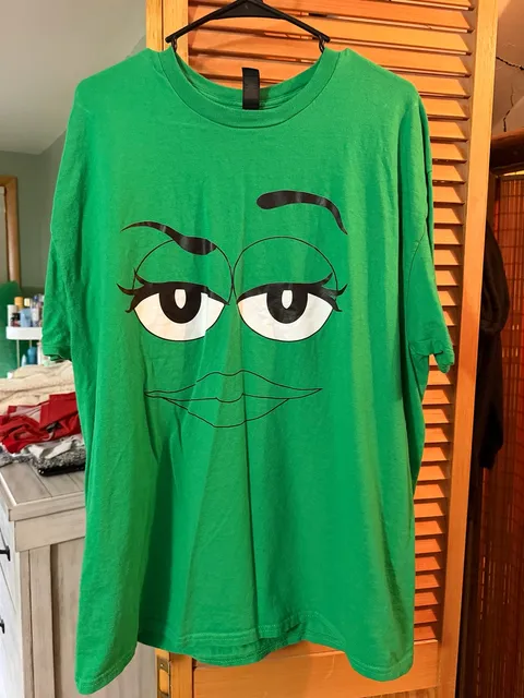 M&Ms TShirt Green M&M Shirt Size Small/Medium